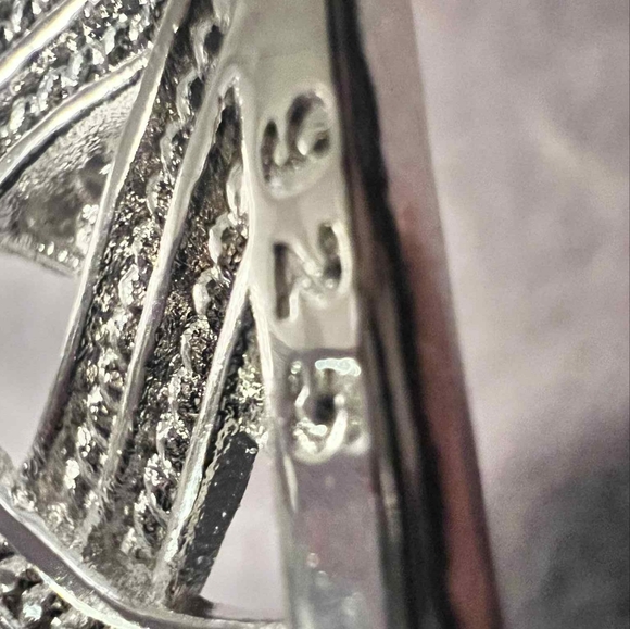 Elegant 925 Silver Braided Jewelry Set - Picture 3 of 4